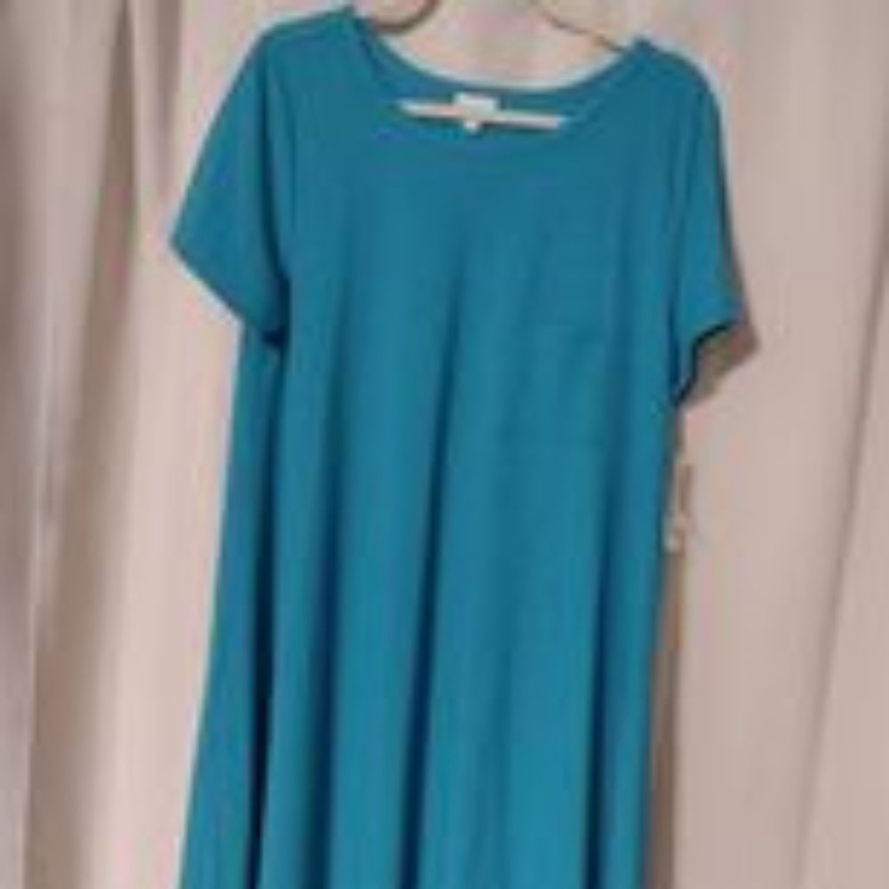 NWT Lularoe Turquoise Carly, L